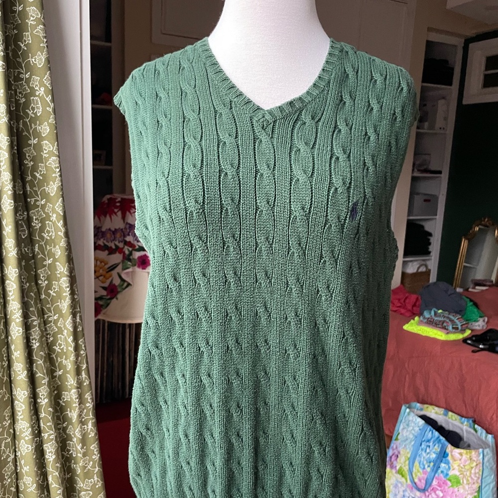 Ralph Lauren Forest Green Knit Vest